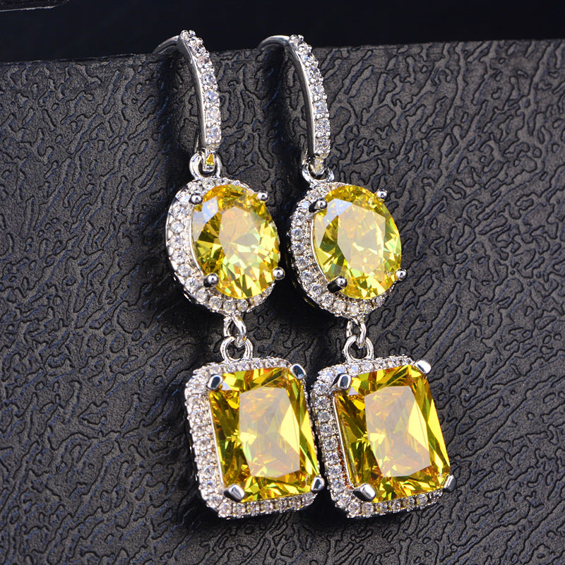 Lilou Lux Bridal Drop Earrings - Jera Paris Jewelry