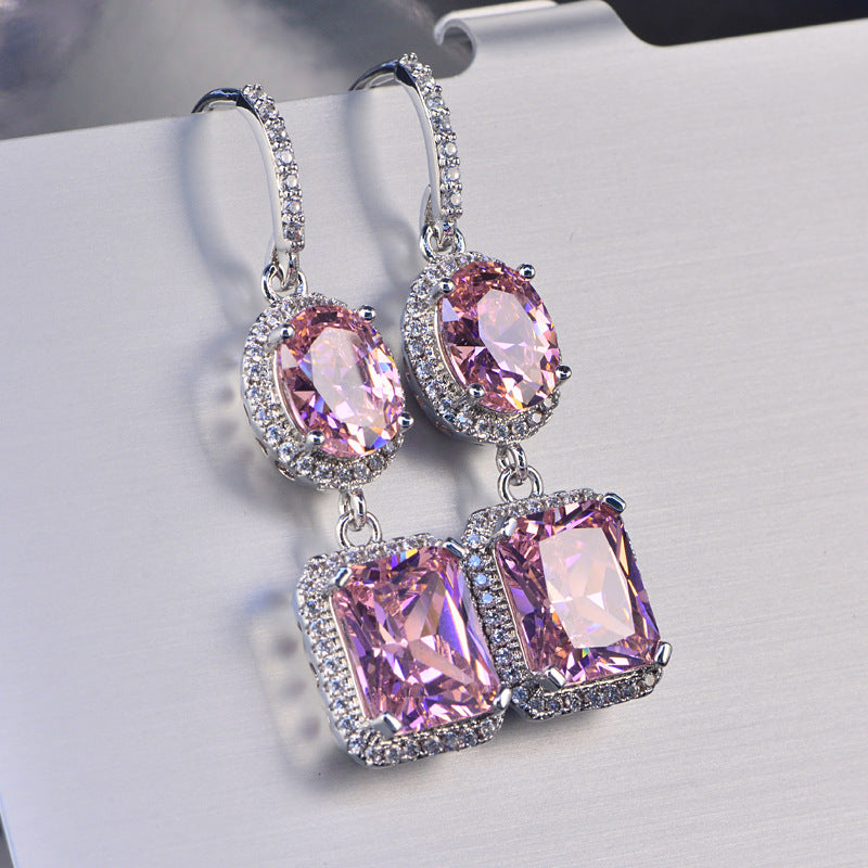 Lilou Lux Bridal Drop Earrings - Jera Paris Jewelry