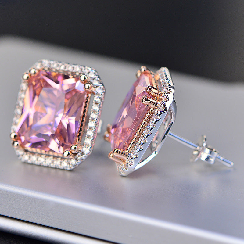Valerie Pink 10ct. Stud Earrings - Jera Paris Jewelry