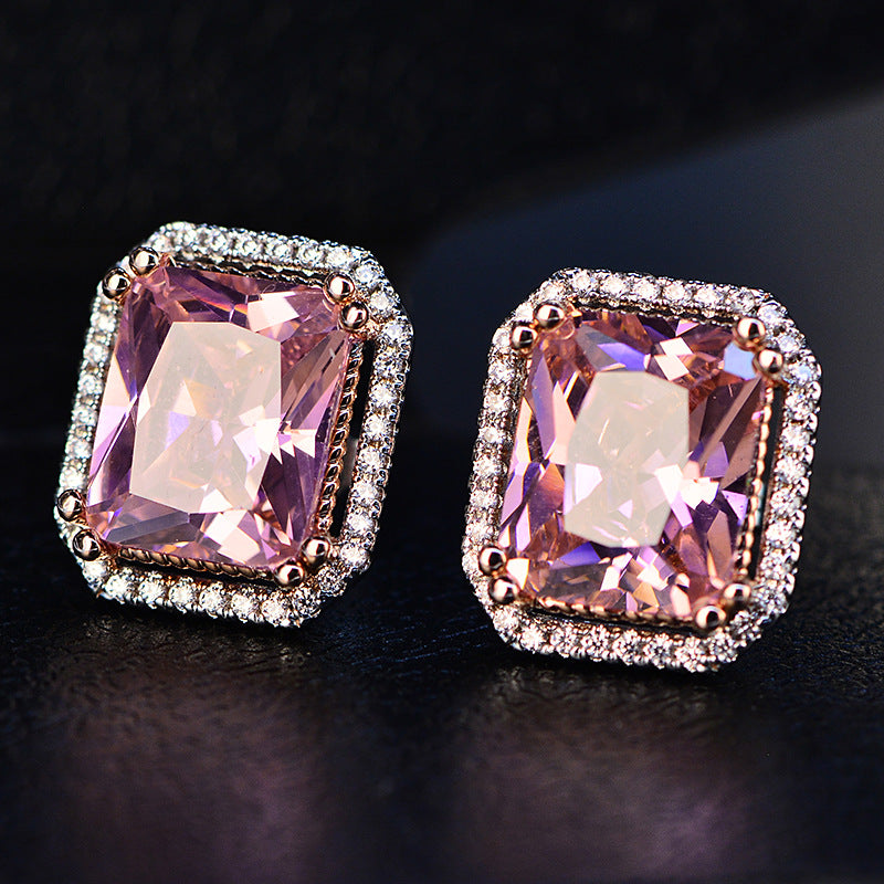 Valerie Pink 10ct. Stud Earrings - Jera Paris Jewelry