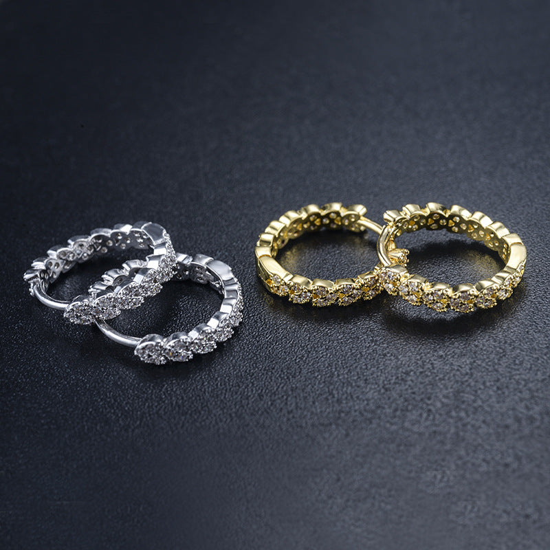 Oliver Gold Plated Hoops Earrings - Jera Paris Jewelry