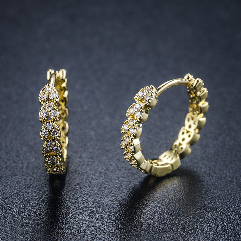 Oliver Gold Plated Hoops Earrings - Jera Paris Jewelry