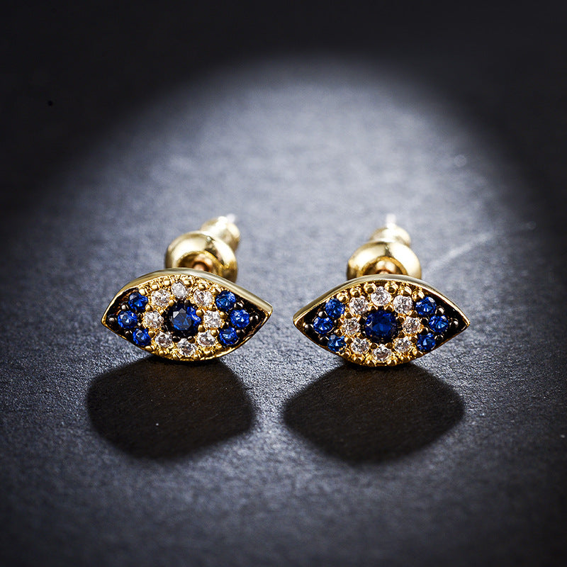 Evil Eyes Protection Stud Earrings - Jera Paris Jewelry