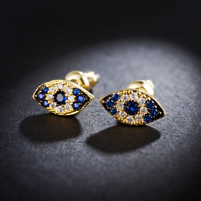 Evil Eyes Protection Stud Earrings - Jera Paris Jewelry