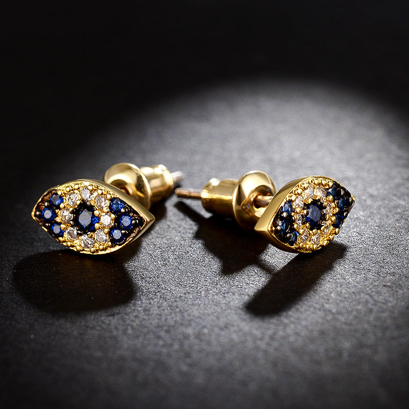 Evil Eyes Protection Stud Earrings - Jera Paris Jewelry
