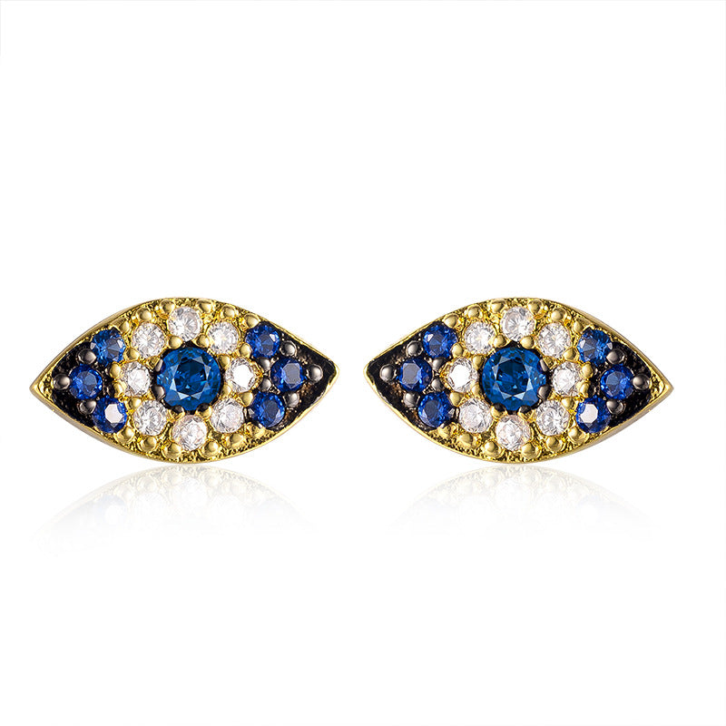 Evil Eyes Protection Stud Earrings - Jera Paris Jewelry