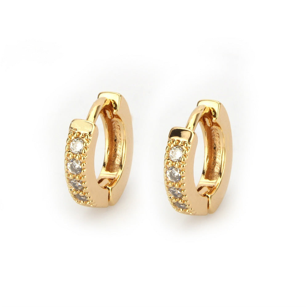 Chole Gold Plated Hoops Earrings - Jera Paris Jewelry