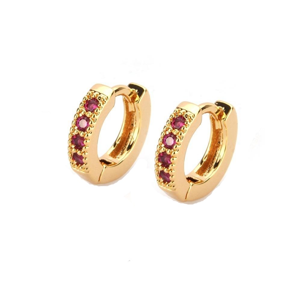 Chole Gold Plated Hoops Earrings - Jera Paris Jewelry