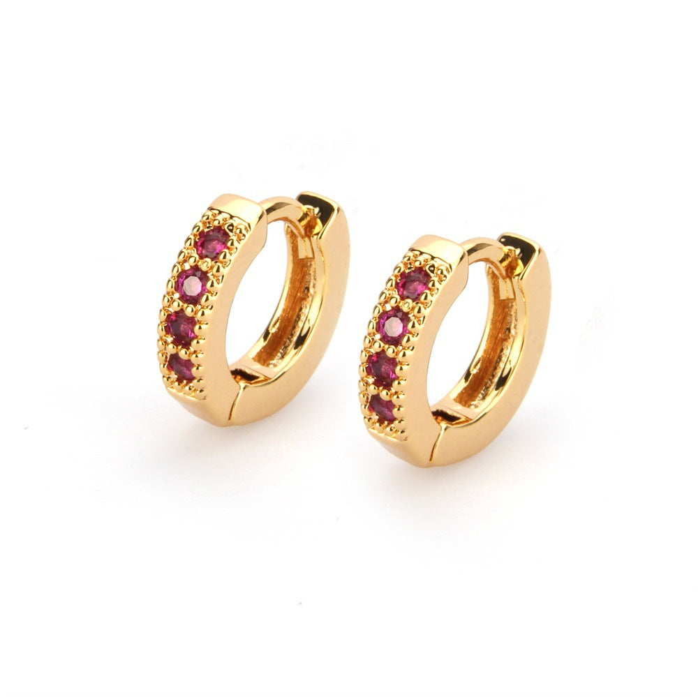 Chole Gold Plated Hoops Earrings - Jera Paris Jewelry