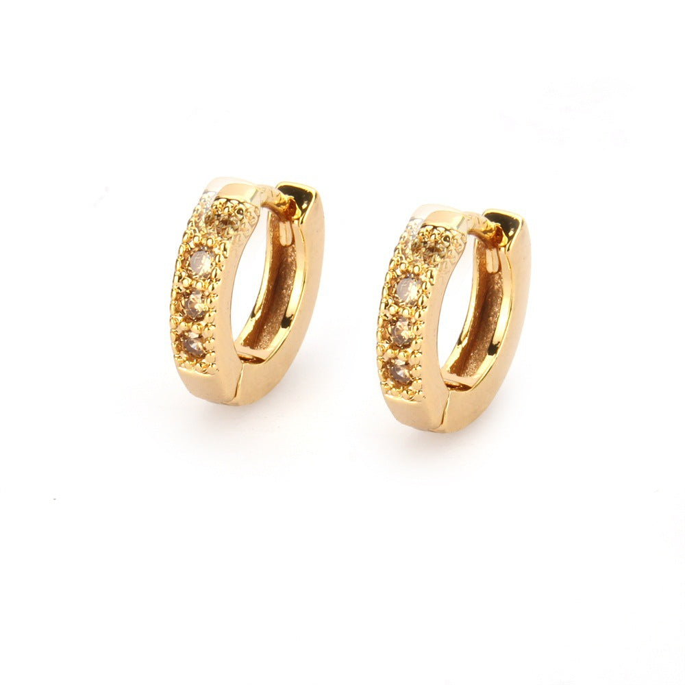 Chole Gold Plated Hoops Earrings - Jera Paris Jewelry