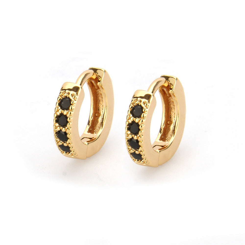 Chole Gold Plated Hoops Earrings - Jera Paris Jewelry