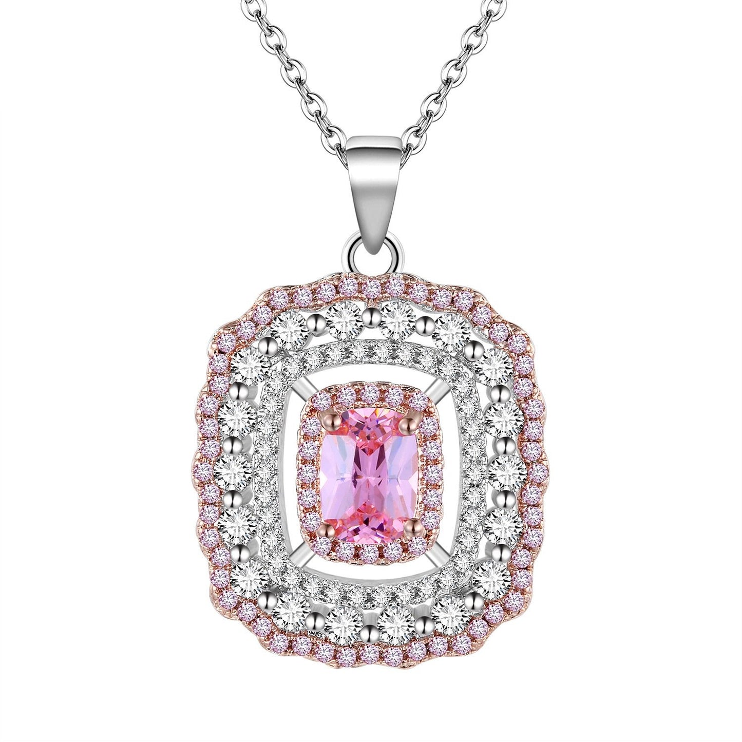 Galaxy Pink Diamond Style Necklace - Jera Paris Jewelry
