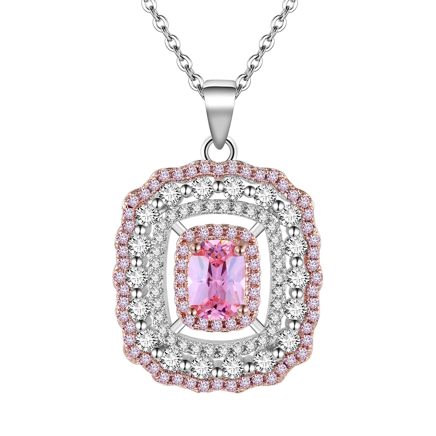 Galaxy Pink Diamond Style Necklace - Jera Paris Jewelry