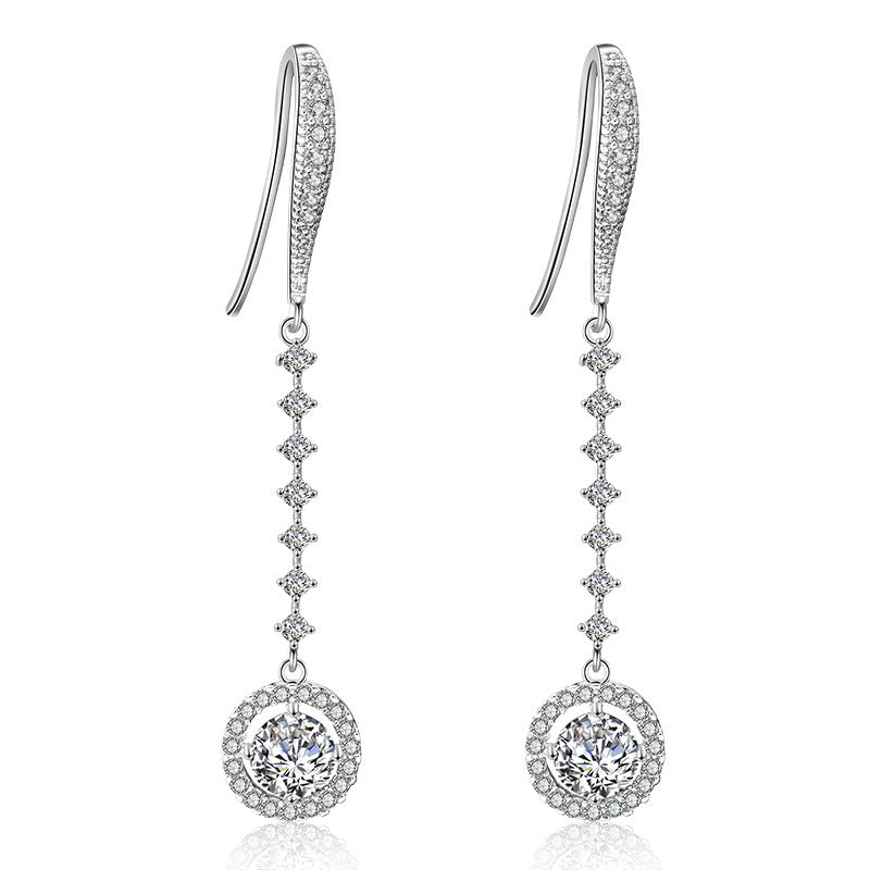 Mir Rose Gold Plated Drop Earrings - Jera Paris Jewelry
