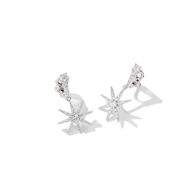 Sparkle Star Silver Earrings - Jera Paris Jewelry