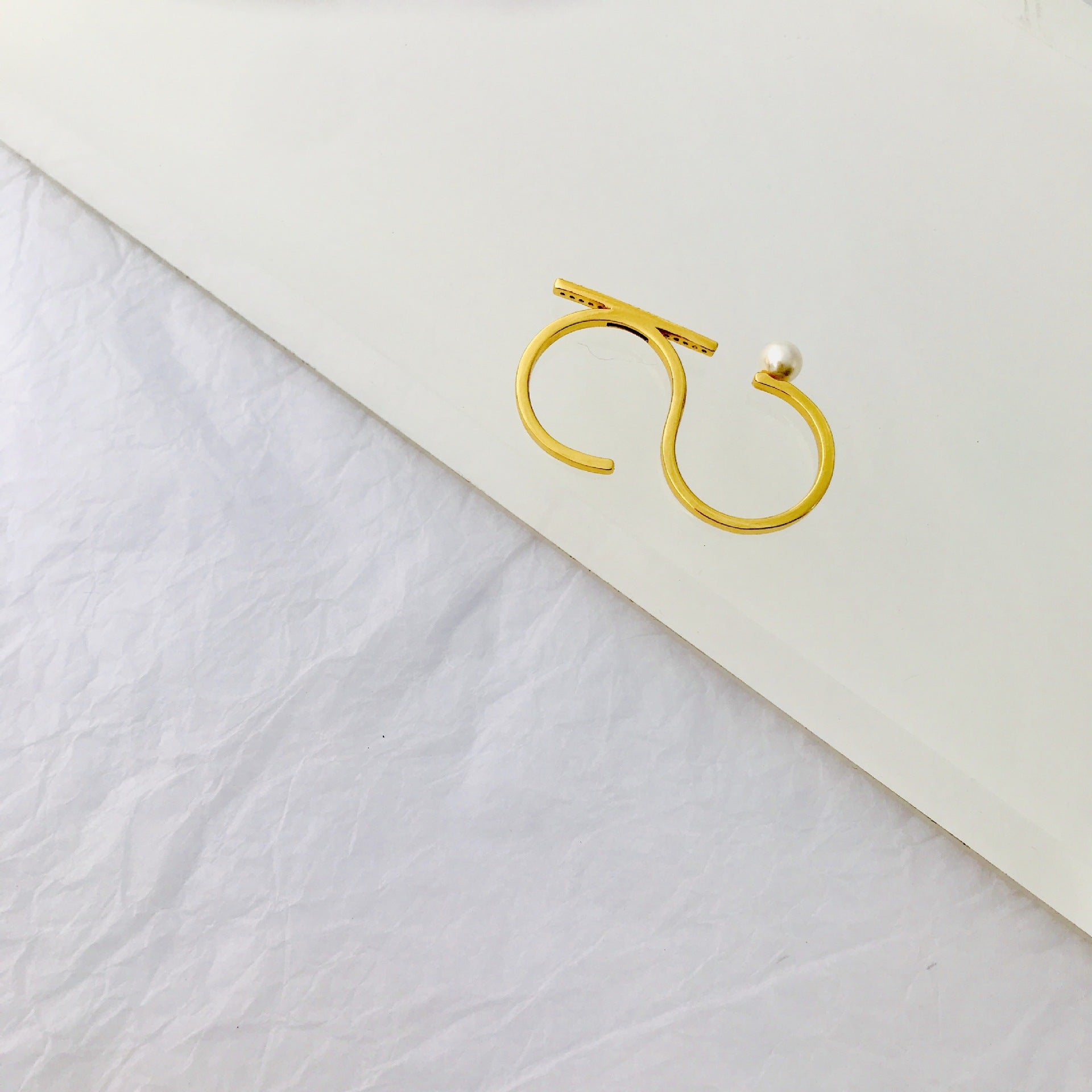 Molly Pearl Designer Ring - Jera Paris Jewelry