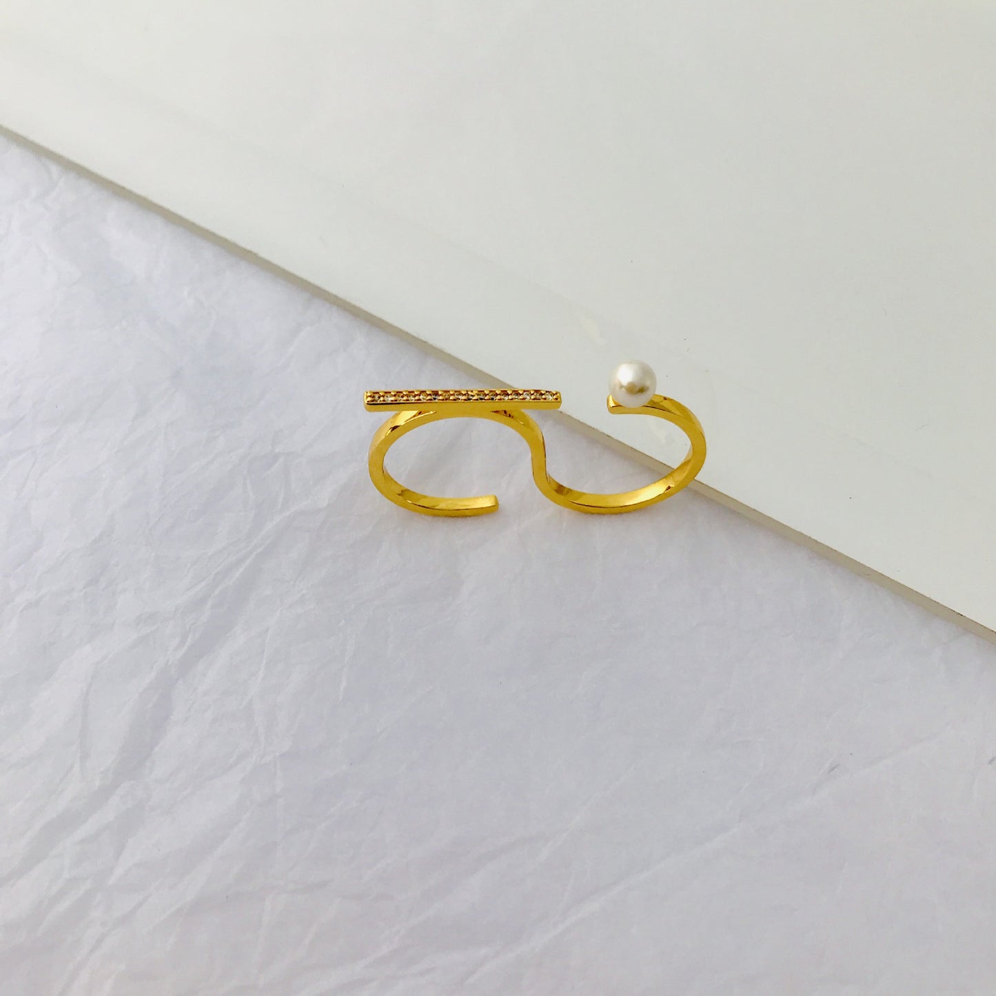 Molly Pearl Designer Ring - Jera Paris Jewelry