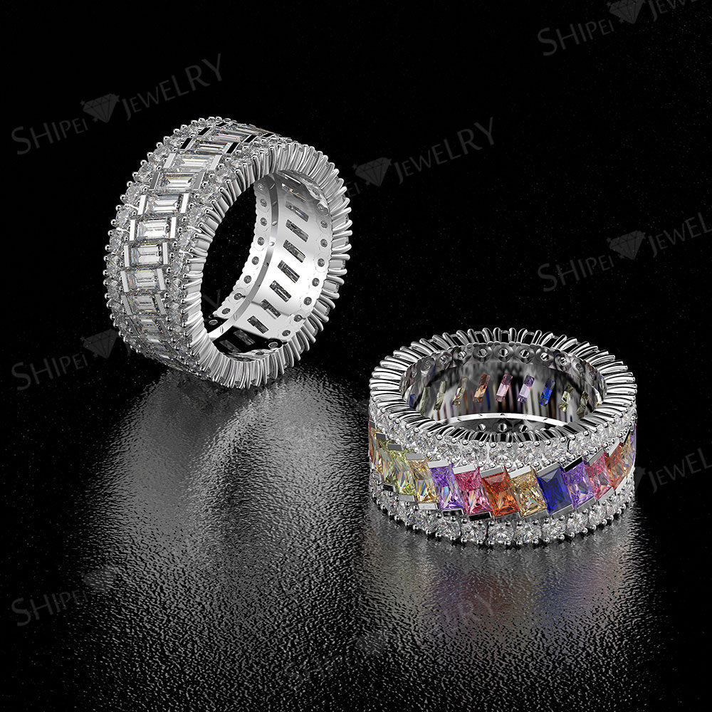 Cloette Platinum Style Band Ring - Jera Paris Jewelry