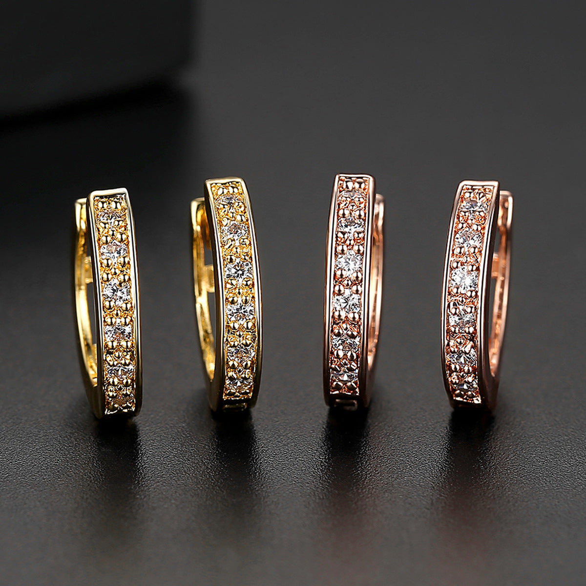 Faye Platinum Design Earrings - Jera Paris Jewelry