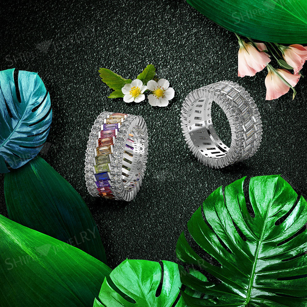 Cloette Platinum Style Band Ring - Jera Paris Jewelry
