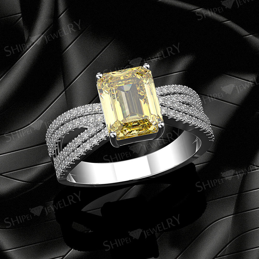 Lux 7ct Yellow Diamond Style Ring - Jera Paris Jewelry