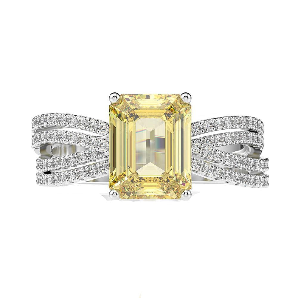 Lux 7ct Yellow Diamond Style Ring - Jera Paris Jewelry