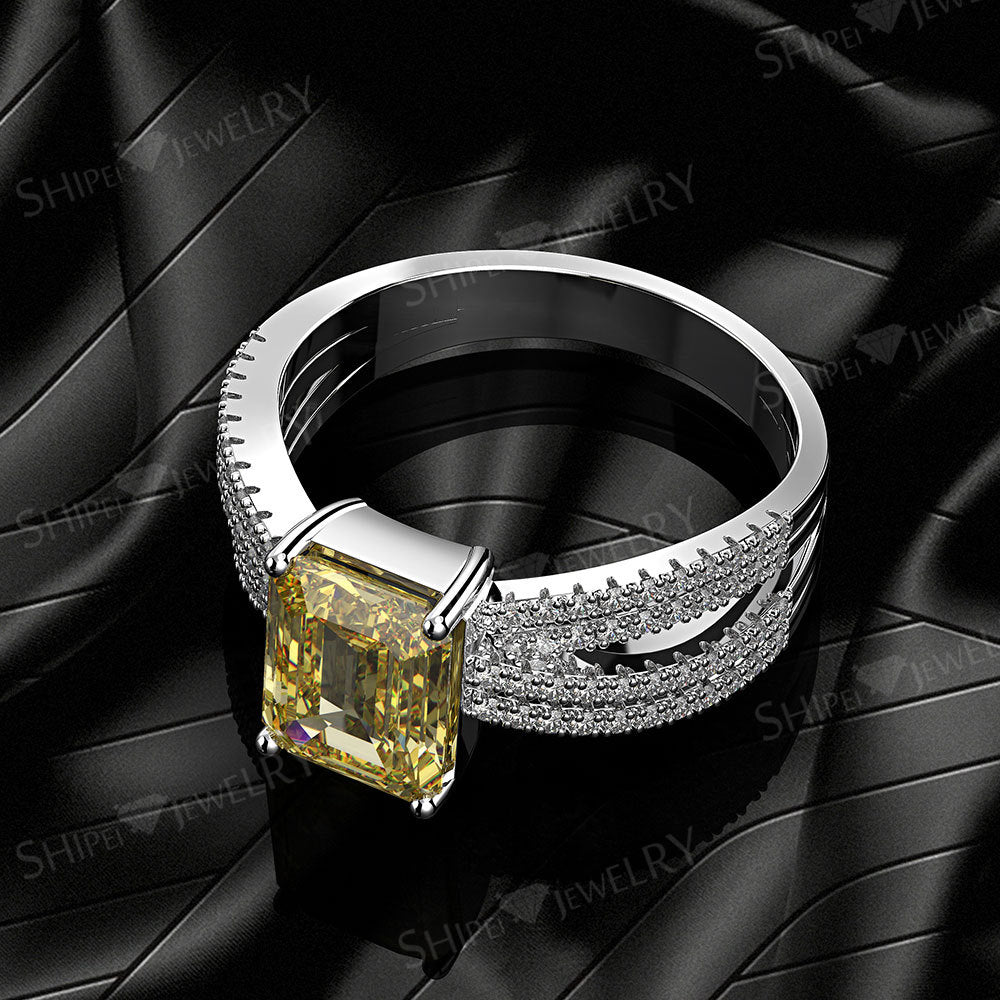 Lux 7ct Yellow Diamond Style Ring - Jera Paris Jewelry