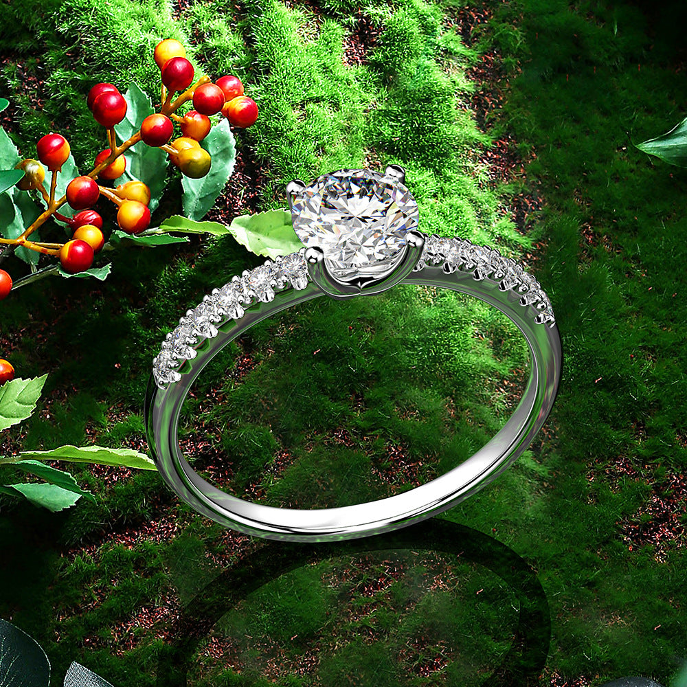 Sia Brilliant Solitaire Platinum Ring - Jera Paris Jewelry