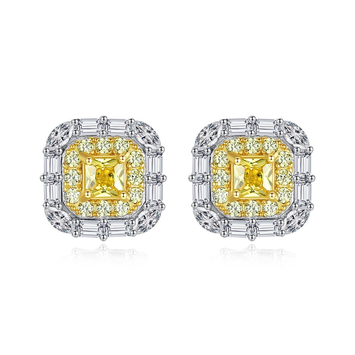 Ode Yellow Diamond Style Earrings - Jera Paris Jewelry