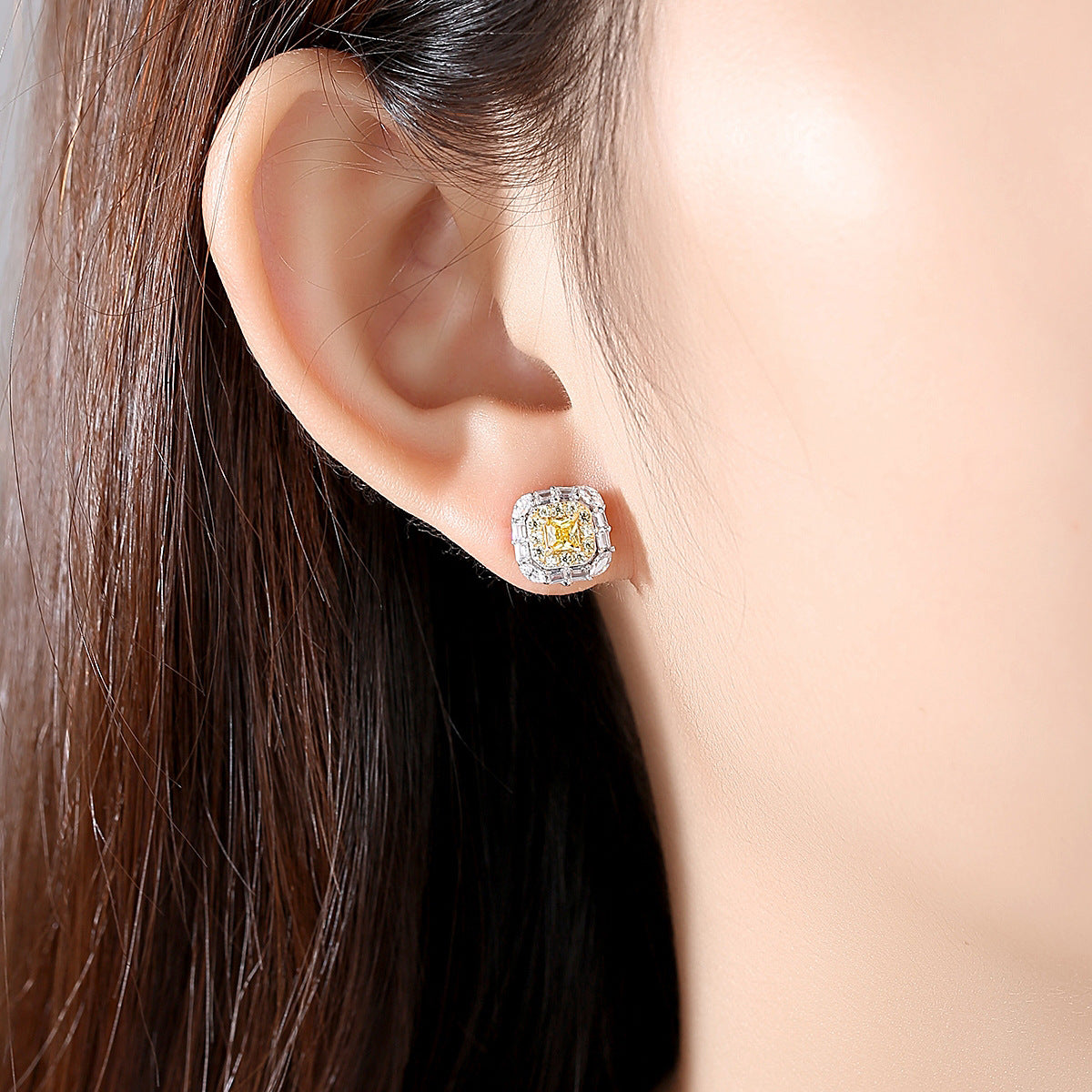 Ode Yellow Diamond Style Earrings - Jera Paris Jewelry