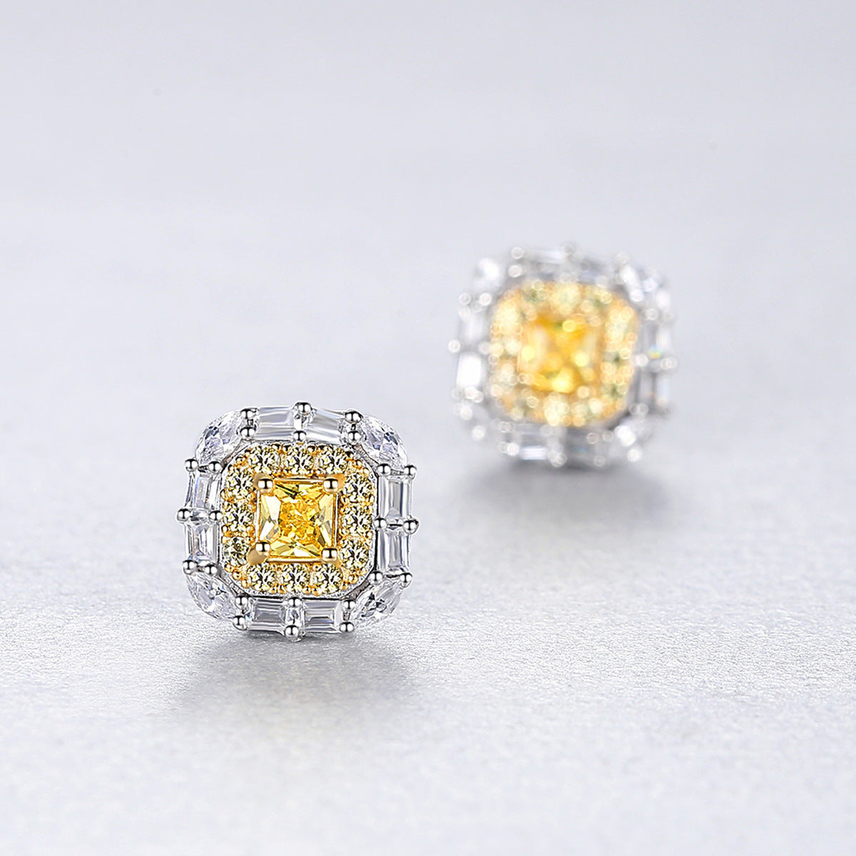Ode Yellow Diamond Style Earrings - Jera Paris Jewelry