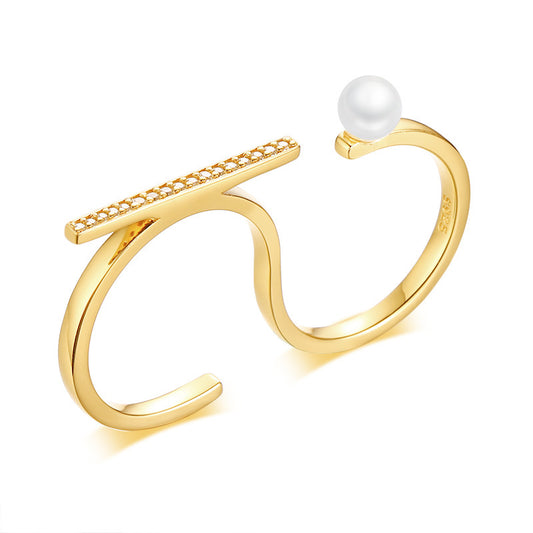 Molly Pearl Designer Ring - Jera Paris Jewelry