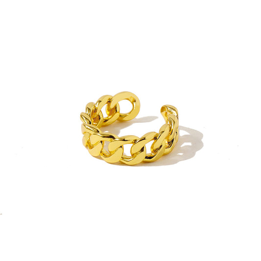 Modern Knot Golden Ring - Jera Paris Jewelry