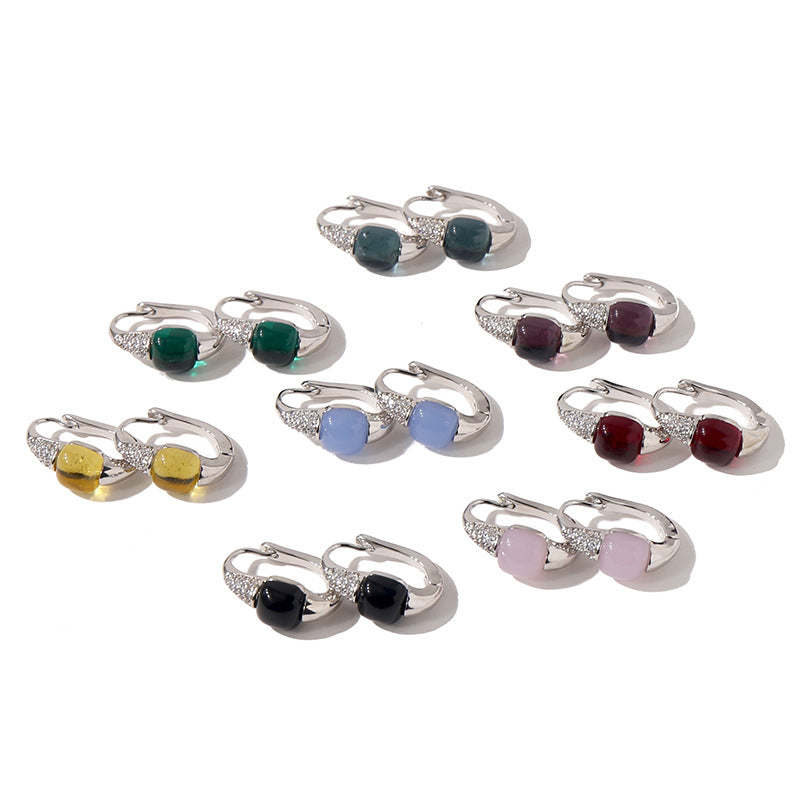 Milano 14K Plated Crystal Earrings - Jera Paris Jewelry