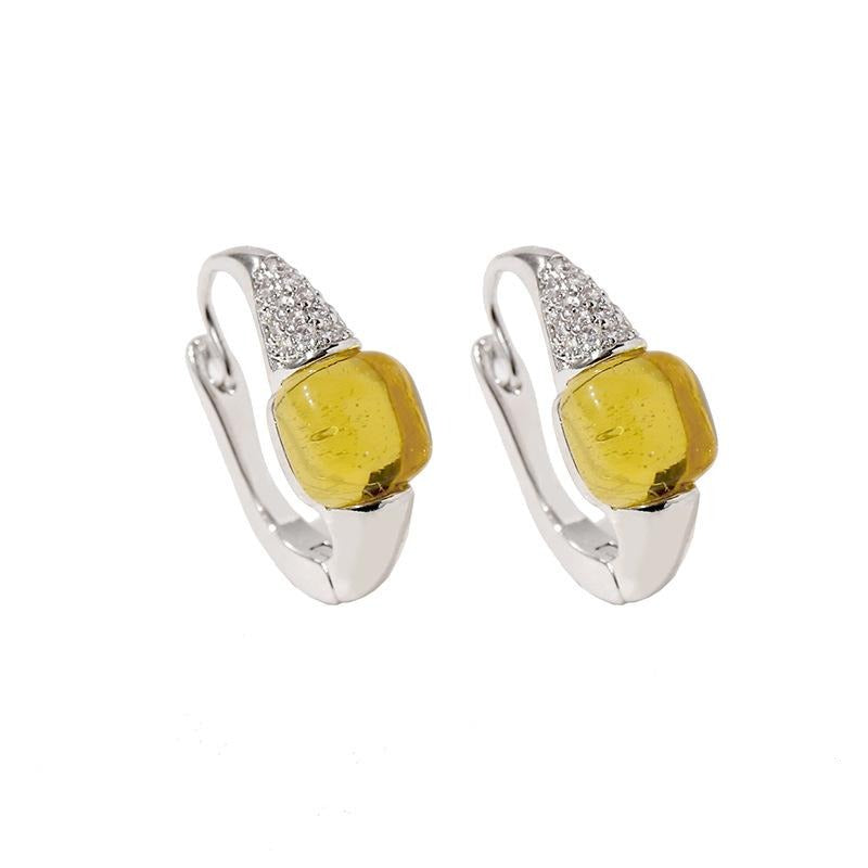 Milano 14K Plated Crystal Earrings - Jera Paris Jewelry