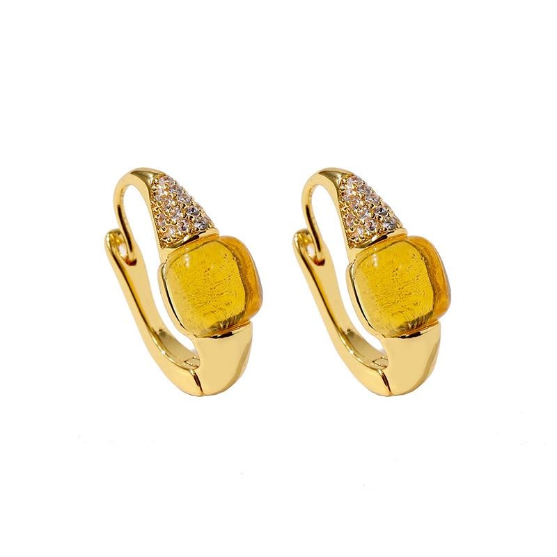 Milano 14K Plated Crystal Earrings - Jera Paris Jewelry