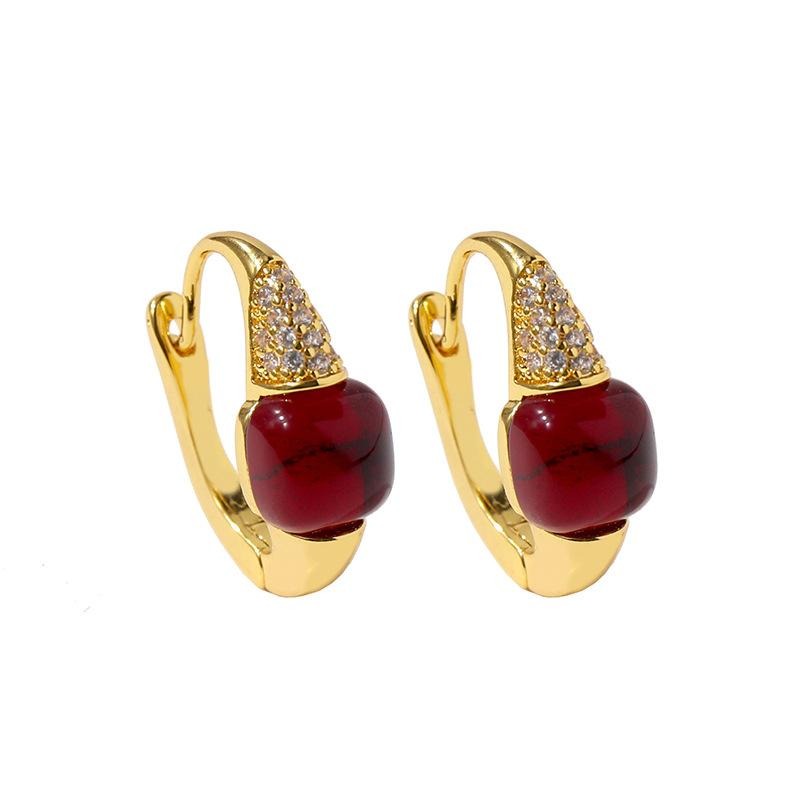 Milano 14K Plated Crystal Earrings - Jera Paris Jewelry