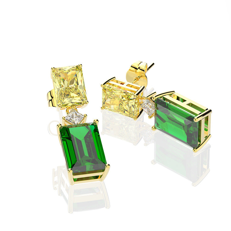 Elizabeth Emerald Drop Earrings - Jera Paris Jewelry