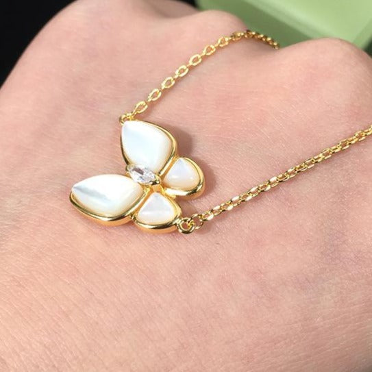 Butterfly Pearl 18K Bracelet - Jera Paris Jewelry
