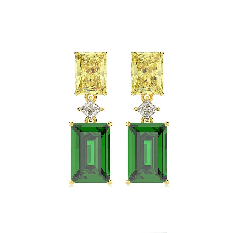 Elizabeth Emerald Drop Earrings - Jera Paris Jewelry