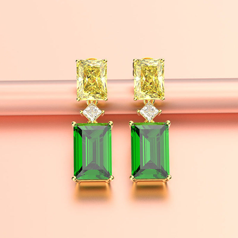 Elizabeth Emerald Drop Earrings - Jera Paris Jewelry