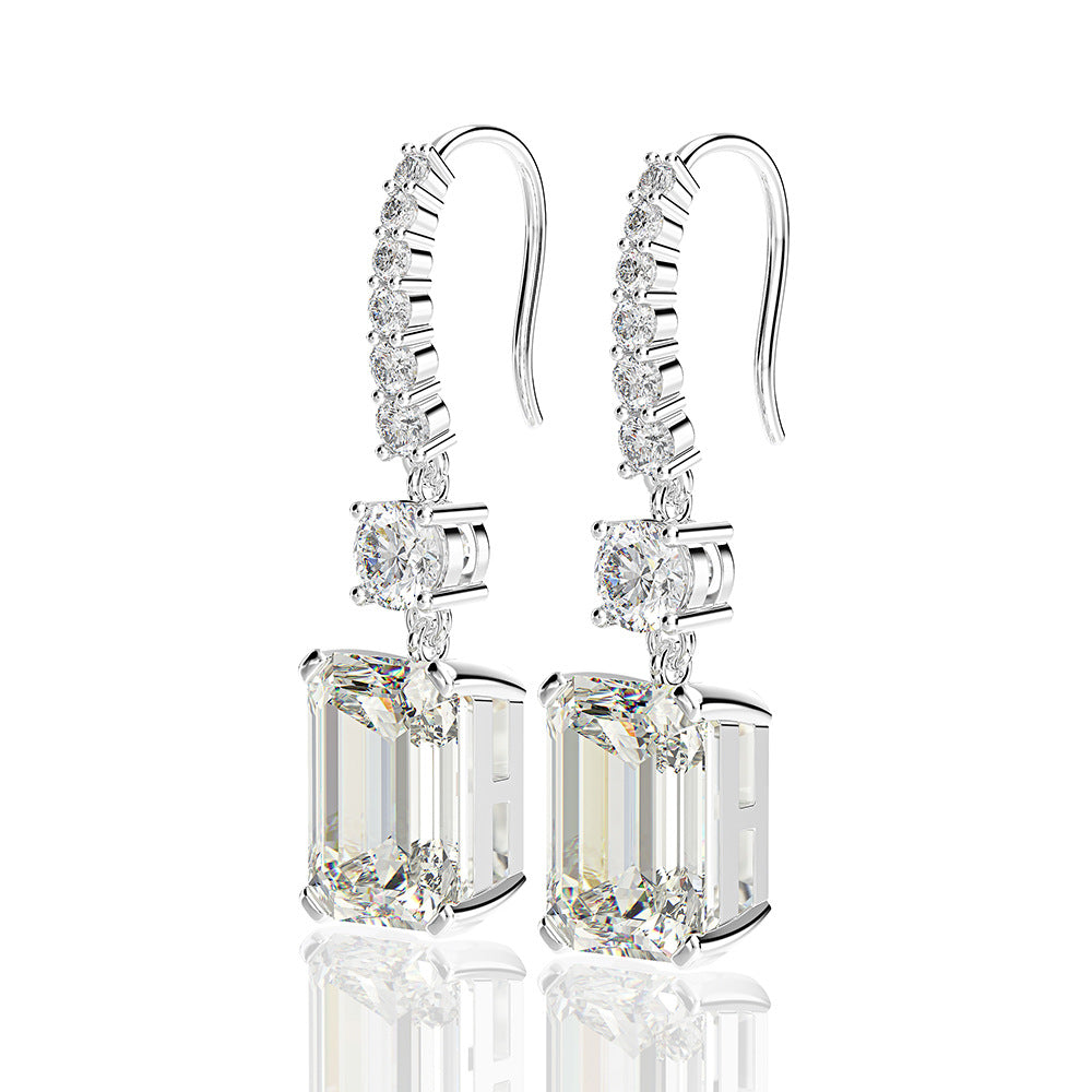 Elena 7ct. Emerald Drop Earrings - Jera Paris Jewelry