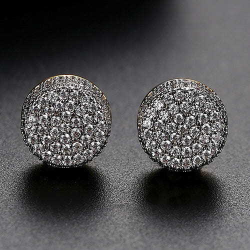 Moi Pave Platinum Style Earrings - Jera Paris Jewelry