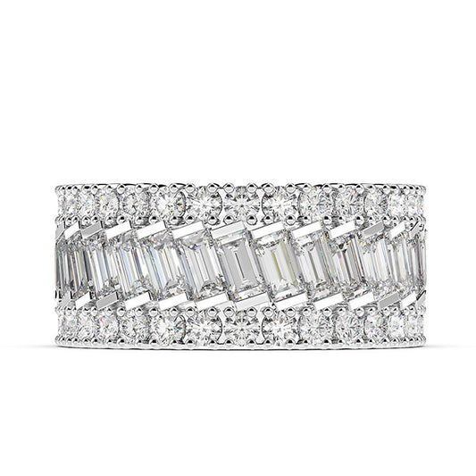 Cloette Platinum Style Band Ring - Jera Paris Jewelry