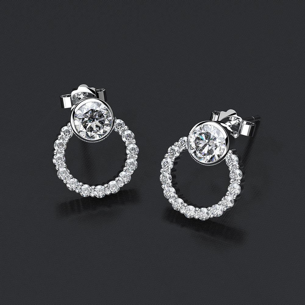 Julia Sapphire Style Stud Earrings - Jera Paris Jewelry