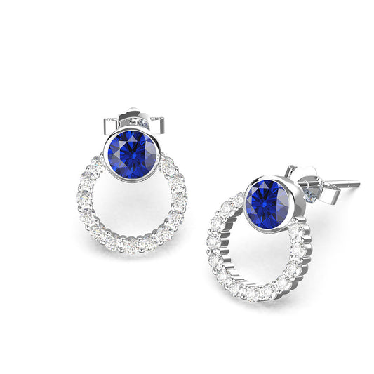 Julia Sapphire Style Stud Earrings - Jera Paris Jewelry