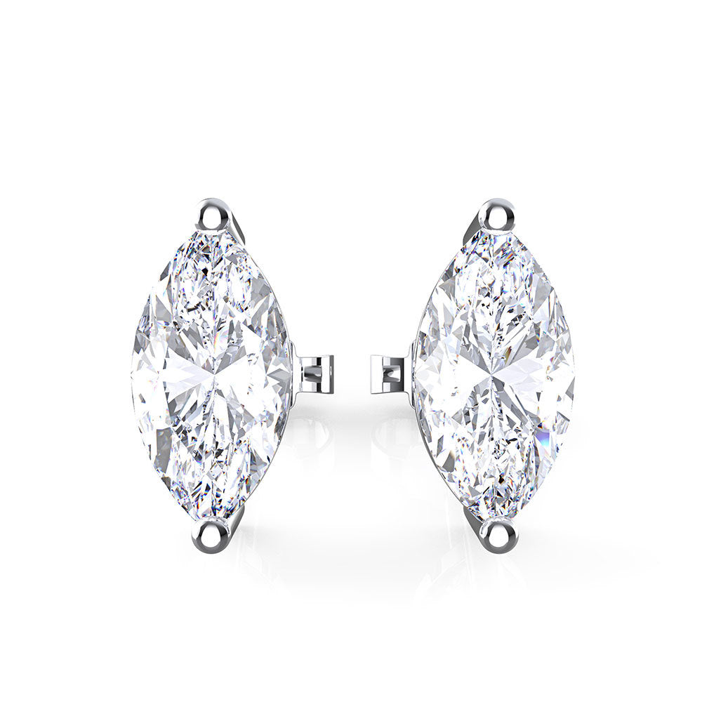 Marquise Multi Color Stud Earrings - Jera Paris Jewelry