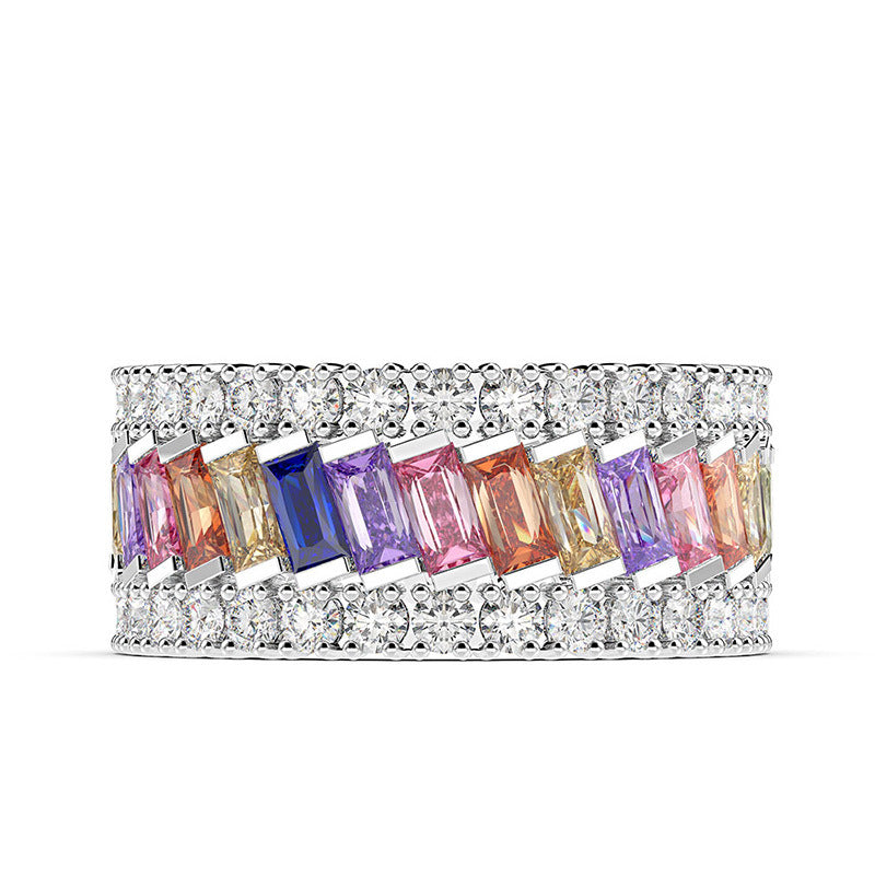 Cloette Platinum Style Band Ring - Jera Paris Jewelry