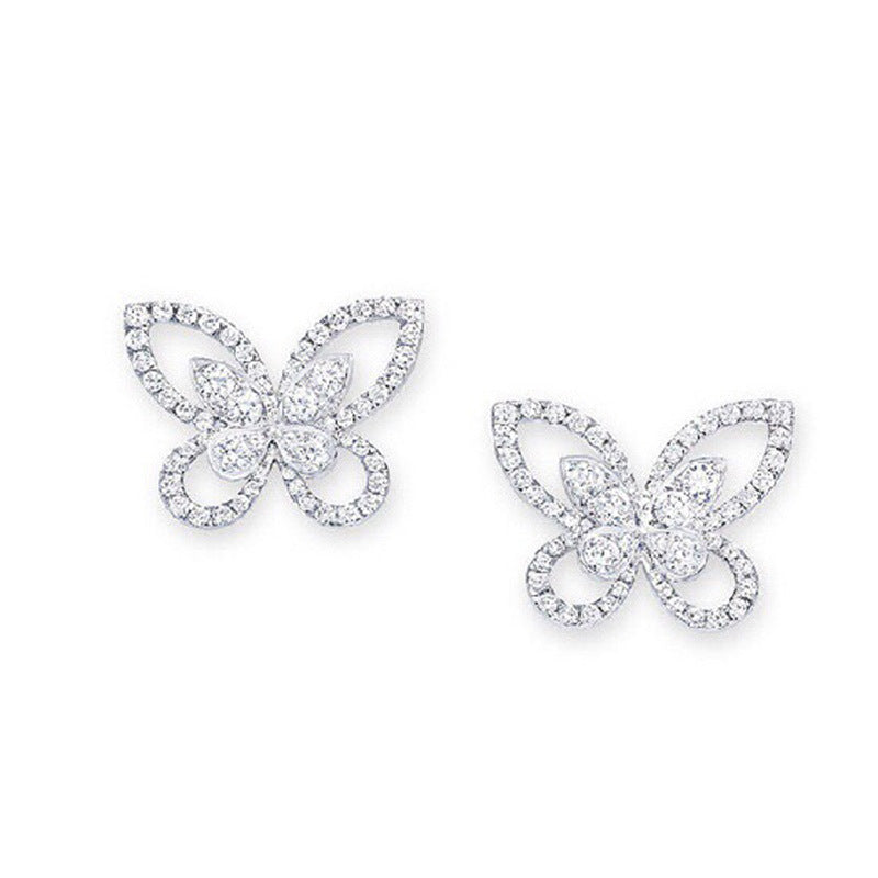 Butterfly Lace Stud Earrings - Jera Paris Jewelry