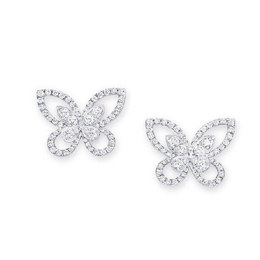 Butterfly Lace Stud Earrings - Jera Paris Jewelry